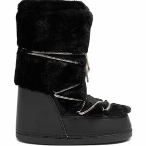 Cozy Black Fur Winter Boots